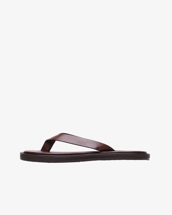 STUDIO NICHOLSON - Men's Footbed Thong - (Brown)