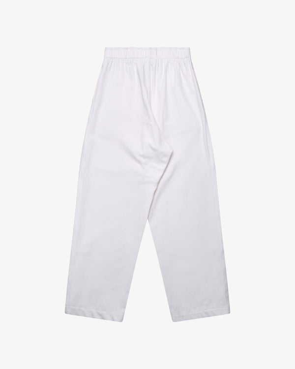 STUDIO NICHOLSON - Men's Patch Pocket Drawstring Pant - (White)