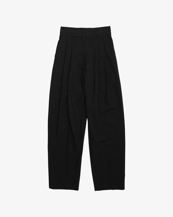 STUDIO NICHOLSON - Women's Pants Double Pleat Pant - (Black)