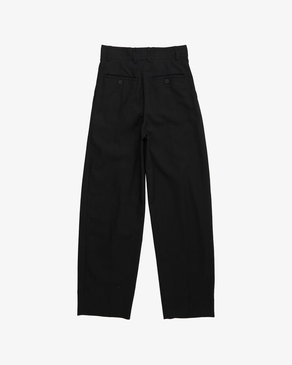 STUDIO NICHOLSON - Women's Pants Double Pleat Pant - (Black)