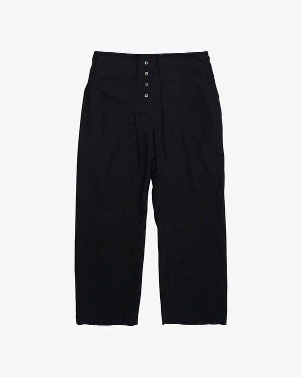 STUDIO NICHOLSON - Women's Pants Draw Cord Pant - (Black)