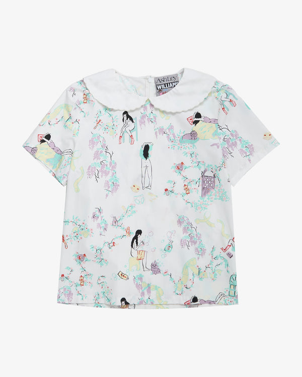 Ashley Williams - Women's Woven T-Shirt - (White)