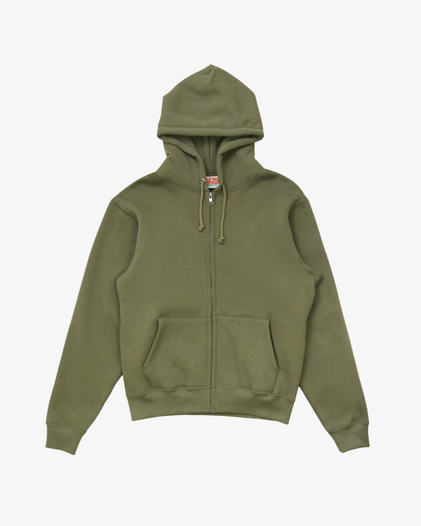 CEASE - Men's Standard Zip Hoodie - (Olive)