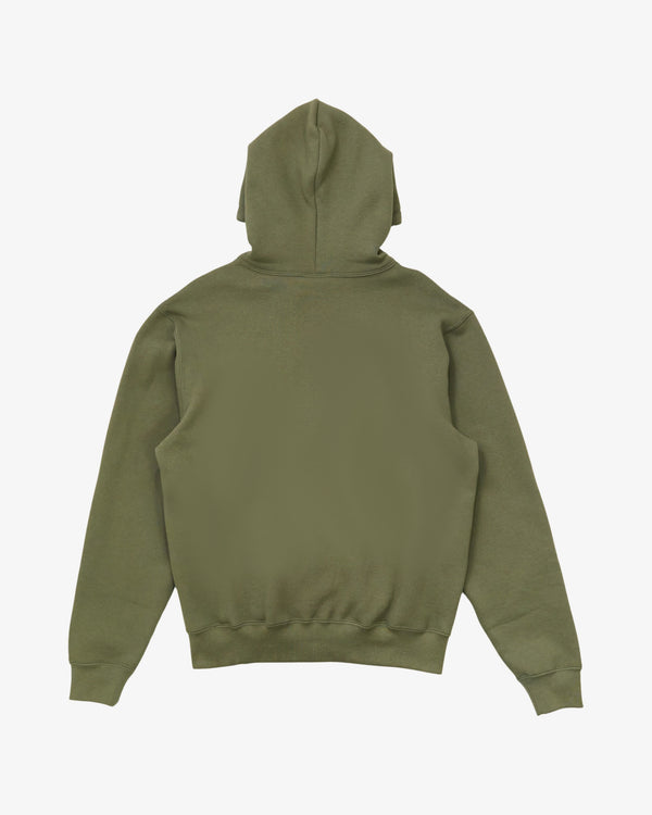 CEASE - Men's Standard Zip Hoodie - (Olive)