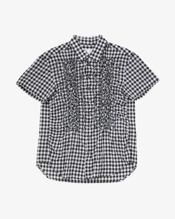 Tao - Women's Cotton Lawn Gingham Check Embroidery Finish - (Checks)
