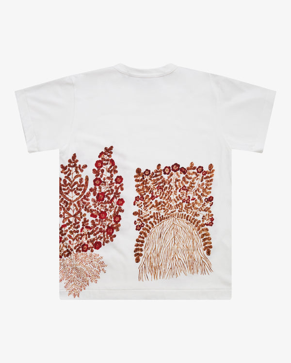 Tao_Tao - Women's Cotton Printed Jersey Fumi Imamura - (White)_TEES