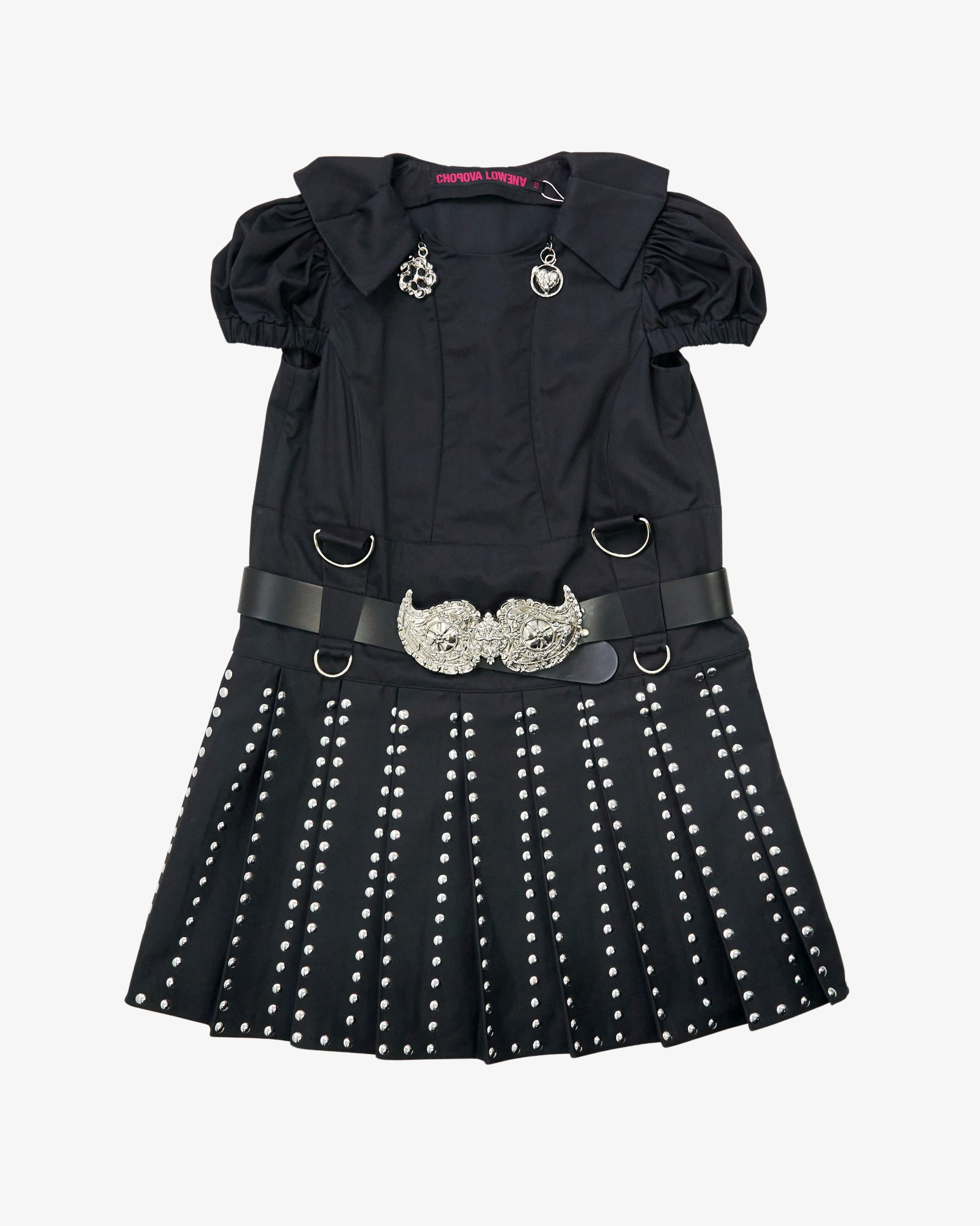 ワンピース CHOPOVA LOWENA HENLIS KILT DRESS 2024SS Chopova Lowena: Women's Falcon Kilt Dress (Black) | DSMS E-SHOP