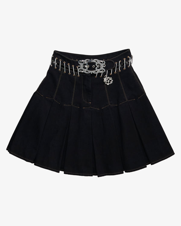 Chopova Lowena - Women's Bevo Denim Carabiner Skirt - (Black)