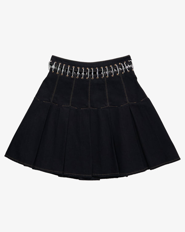 Chopova Lowena - Women's Bevo Denim Carabiner Skirt - (Black)