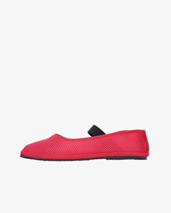 DROGHERIA CRIVELLINI_DROGHERIA CRIVELLINI - Women's Ballet Round Elastic - (Red)_FLAT SHOES