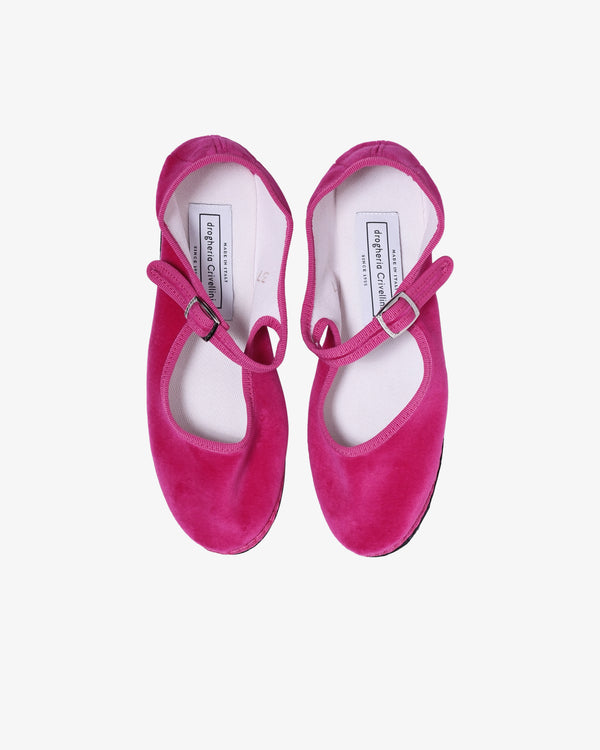 DROGHERIA CRIVELLINI_DROGHERIA CRIVELLINI - Women's Le Papusse Mary Jane - (Fushia)_FLAT SHOES