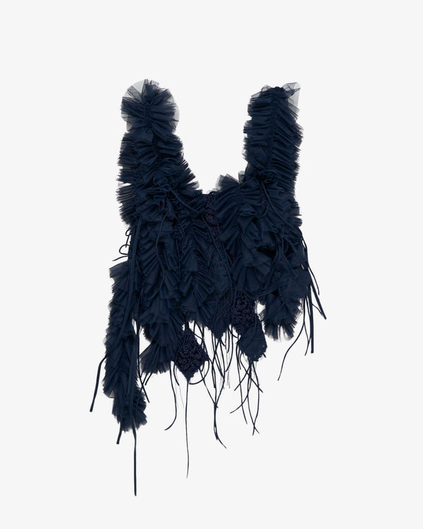 PAULINE DUJANCOURT - Women's Diamond Textile Bird Top - (Navy)