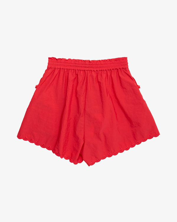 Cecilie Bahnsen - Women's Blossom Shorts Embroidered Taffeta - (Red)