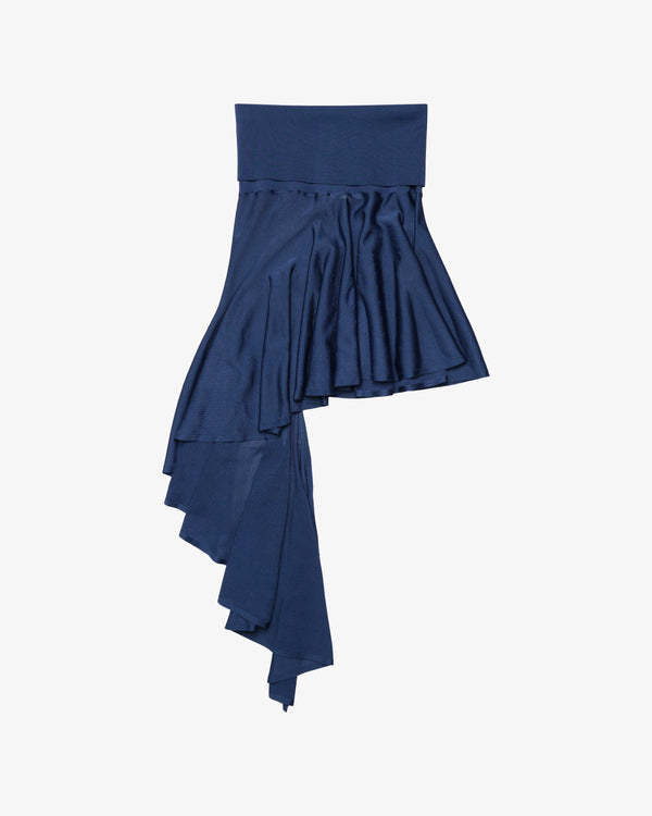ALAÏA - Women's Pointed Skirt - (Denim)