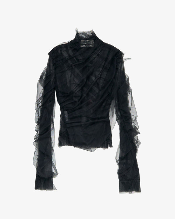 Matières Fécales - Women's Lola Tulle Top - (Black)