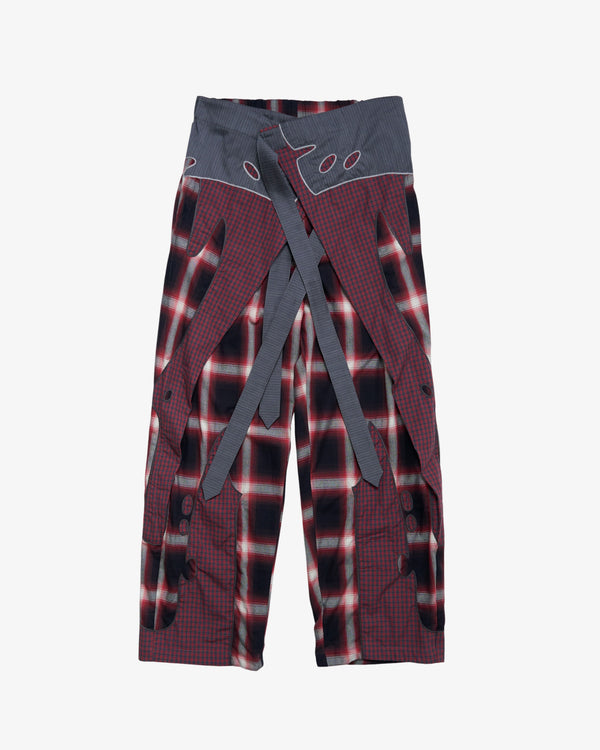 Craig Green - Men's Embroidered Patchwork Trouser - (Red)