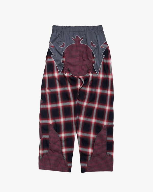 Craig Green - Men's Embroidered Patchwork Trouser - (Red)