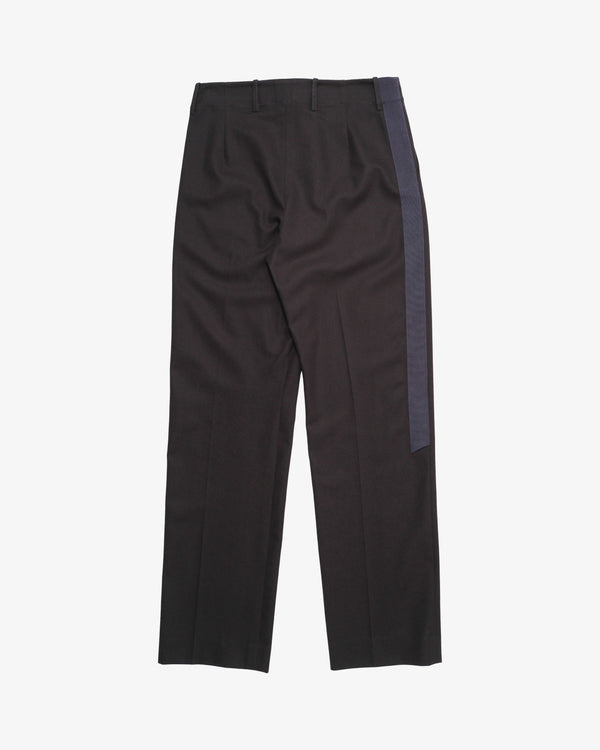 DERRICK_DERRICK - Men's Broken Stripe Tuxedo Trouser - (Charcoal)_PANTS
