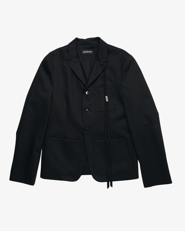 ANN DEMEULEMEESTER - Men's Josh Slim Fit Deconstructed Jacket - (Black)