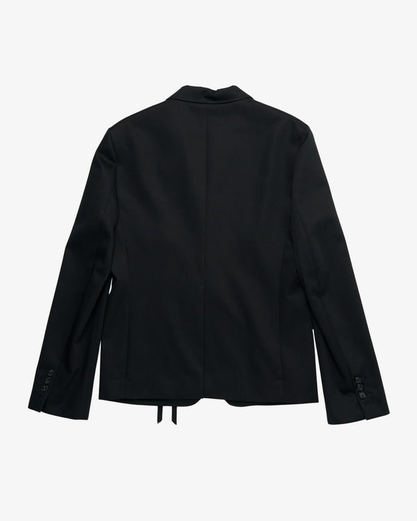 ANN DEMEULEMEESTER - Men's Josh Slim Fit Deconstructed Jacket - (Black)
