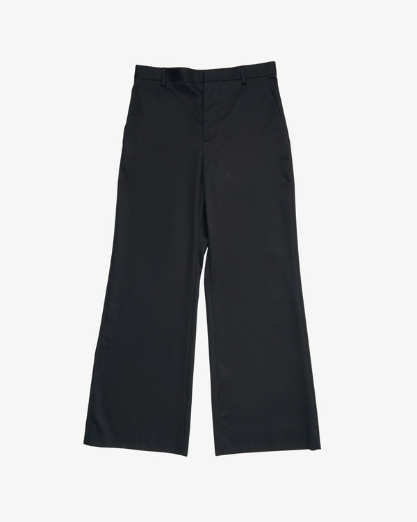 ANN DEMEULEMEESTER - Men's Darius Relaxed Flared Trousers - (Black)