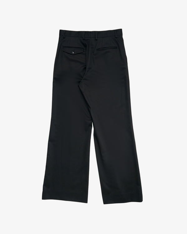 ANN DEMEULEMEESTER - Men's Darius Relaxed Flared Trousers - (Black)