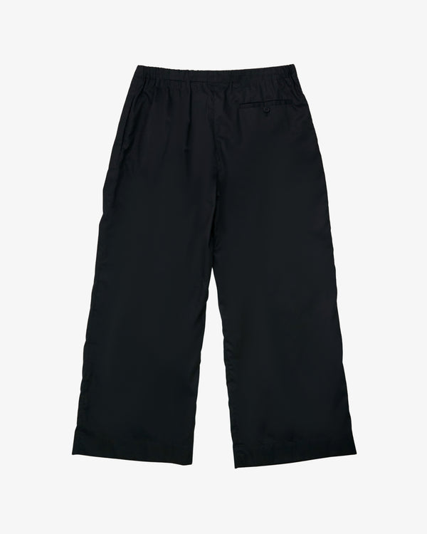 META CAMPANIA COLLECTIVE  - Men's Trace Pleated Light Cotton Popeline Trousers - (Black)