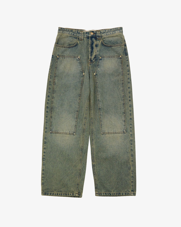 META CAMPANIA COLLECTIVE  - Men's Milton Teawash Denim Carpenter Trousers - (Denim)