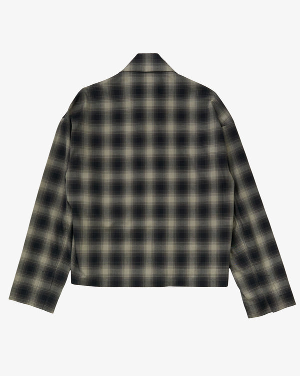 META CAMPANIA COLLECTIVE  - Men's Tino Cotton Check Shirting Collar Blouson - (Checks)
