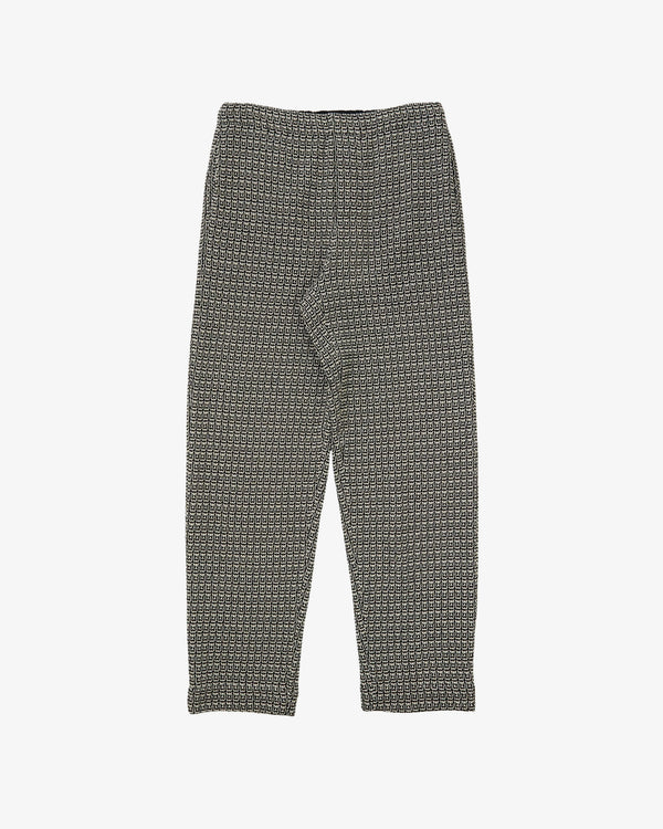 META CAMPANIA COLLECTIVE  - Men's Ed Slim Unlined Macrame Cotton Drawstring Trousers - (Checks)