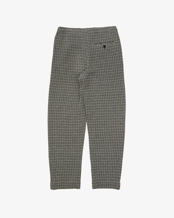 META CAMPANIA COLLECTIVE  - Men's Ed Slim Unlined Macrame Cotton Drawstring Trousers - (Checks)