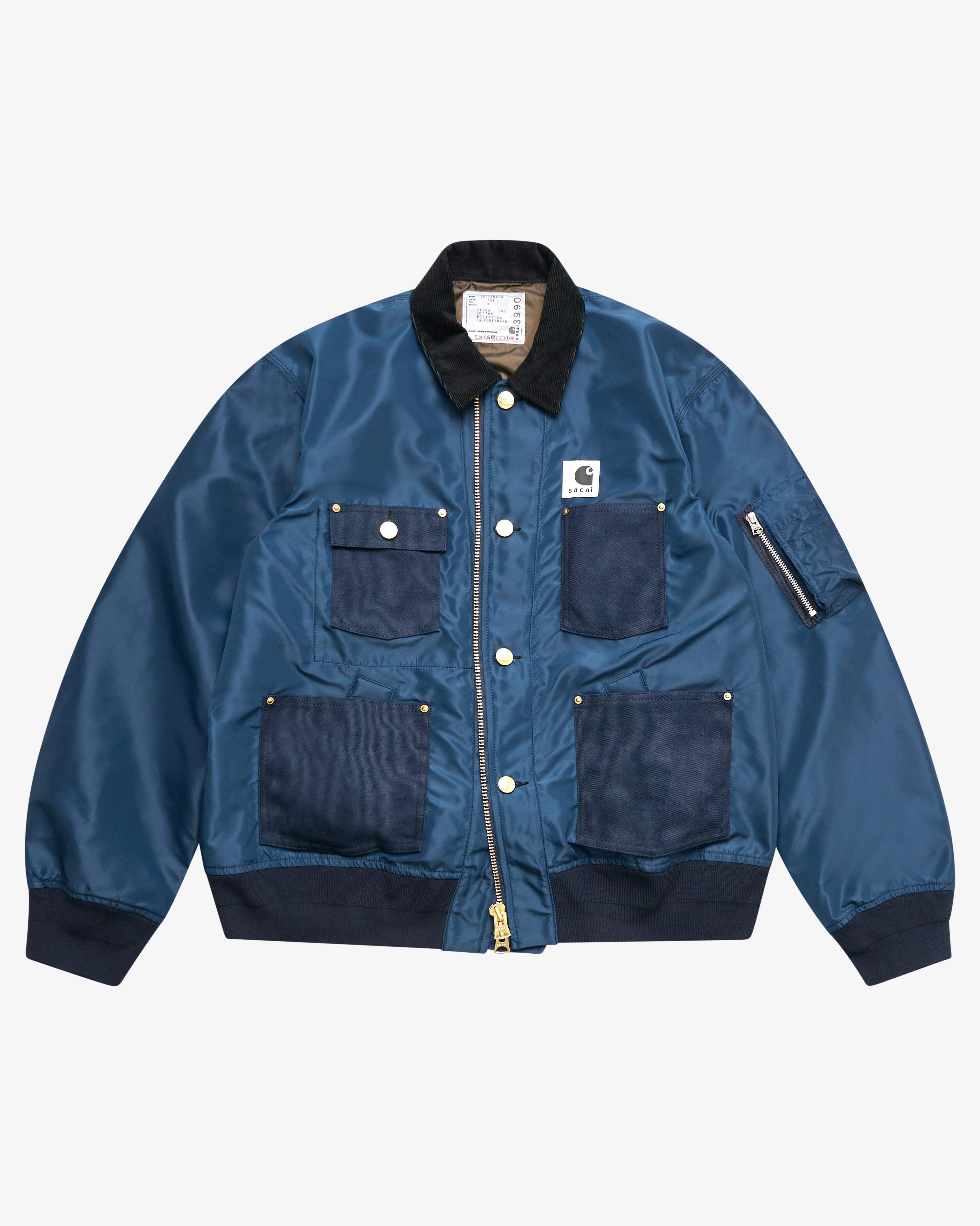 Sacai: Men's Carhartt WIP Canvas Work Jacket (Navy) | DSMS E-SHOP