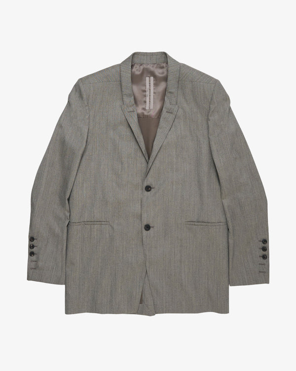 RICK OWENS - Men's Concordian Jaket - (Grey)