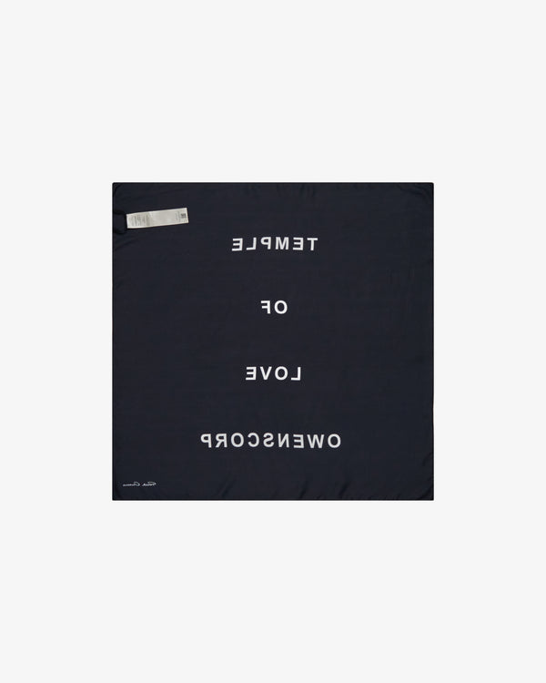 Rick Owens_RICK OWENS - Women's Printed Astro 70X70 Scarf - (Black)_SCARVES