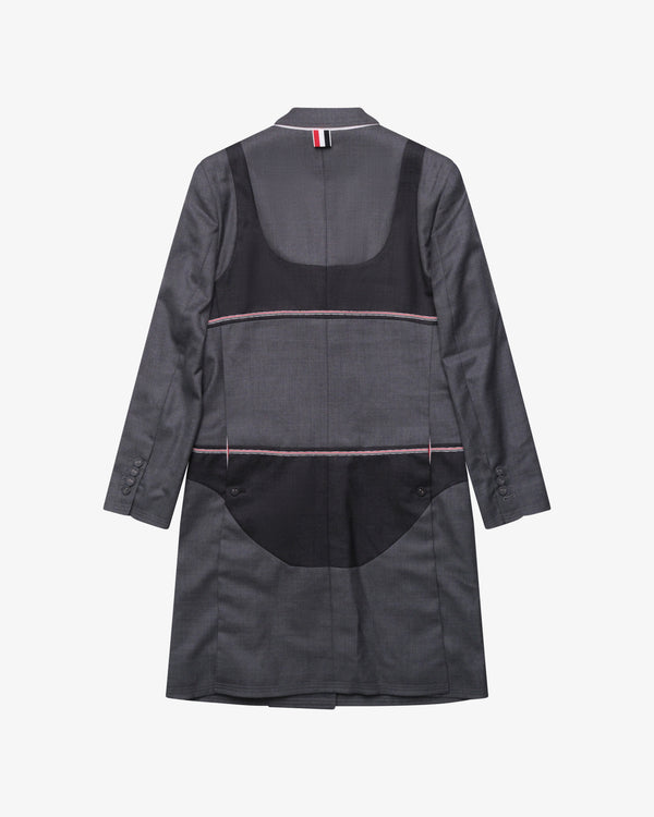 Thom Browne - Women's Bikini Trompe Loeil High Armhole Chesterfield Coat - (Grey)