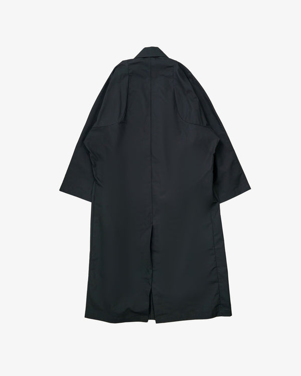 TORISHEJU - Women's Waxed Concaved Long Coat - (Black)
