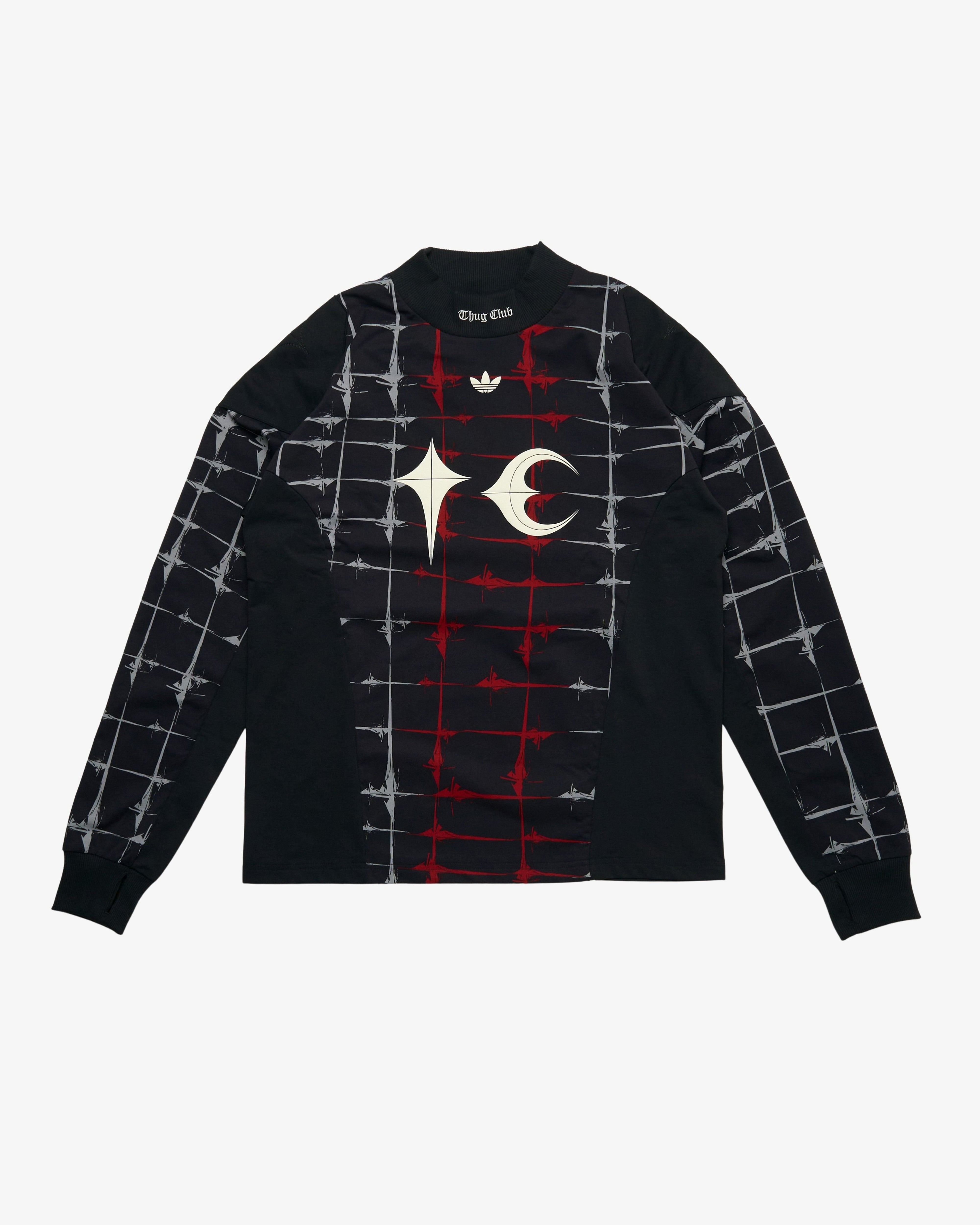 Adidas: Men's Thug Club Goalie T-Shirt Long Sleeve (Black) | DSMS