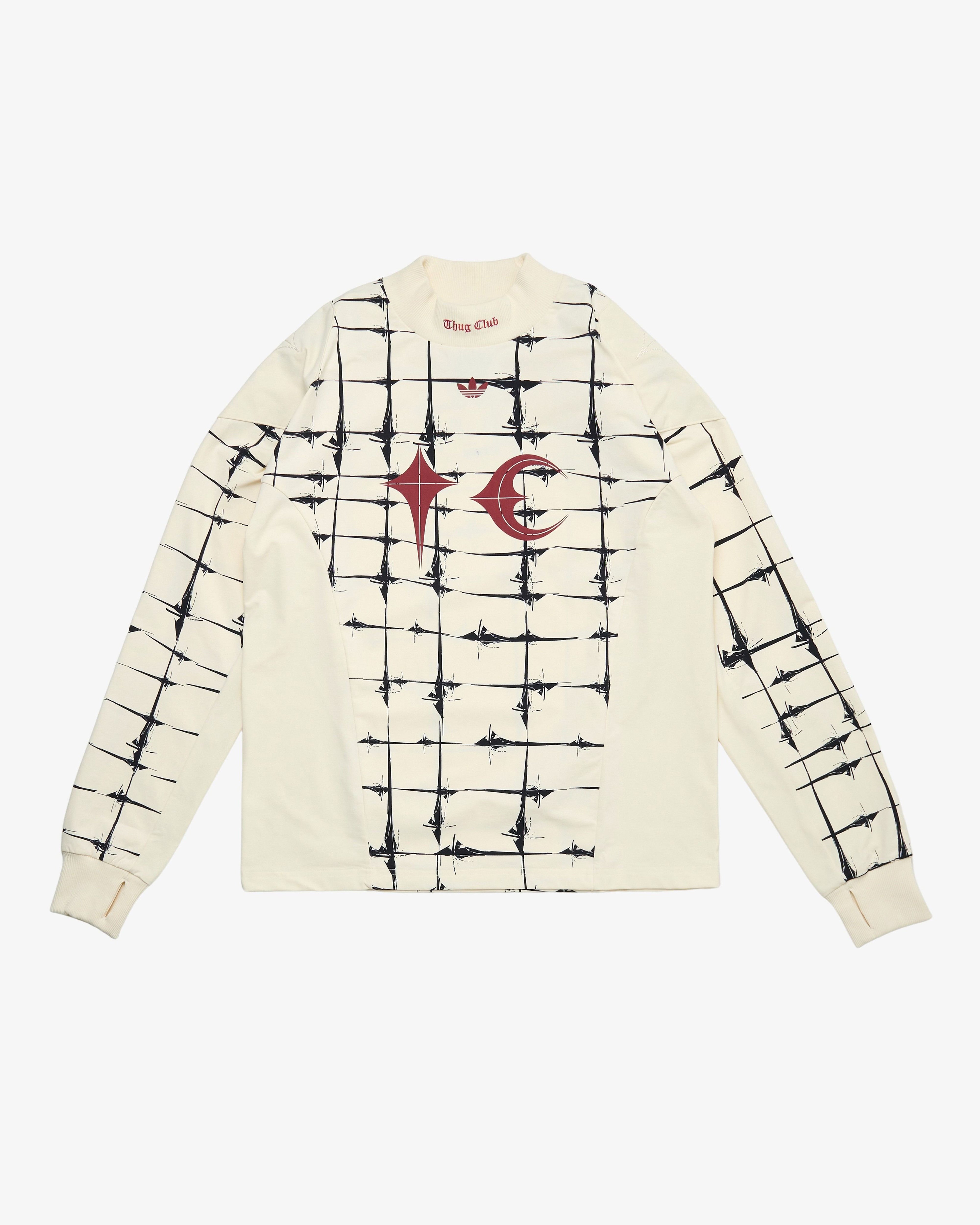Adidas: Men's Thug Club Goalie T-Shirt Long Sleeve (Off White