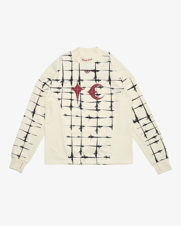 Adidas - Men's Thug Club Goalie T-Shirt Long Sleeve - (Off White)