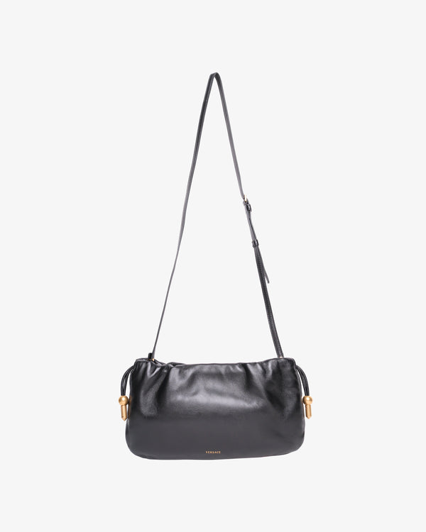 VERSACE - Women's Drawstring Pouch Lamb Leather - (Black)