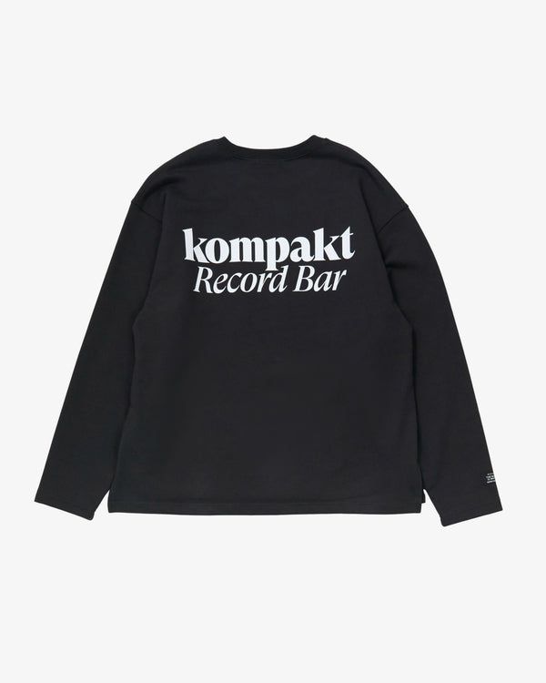 Kompakt Record Bar - Men's Basic Logo Long Sleeve Sweat - (Charcoal)