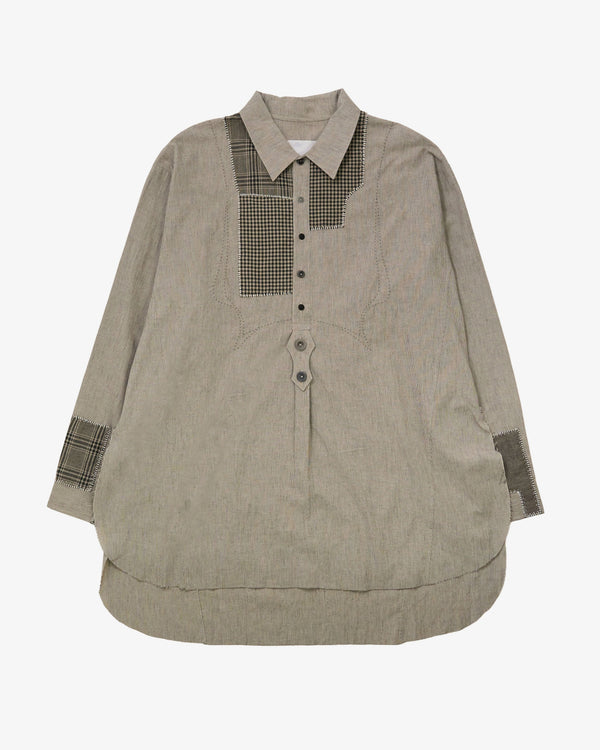 PROFESSOR - Men's Grandpa's Repaired Shirt - (Grey)