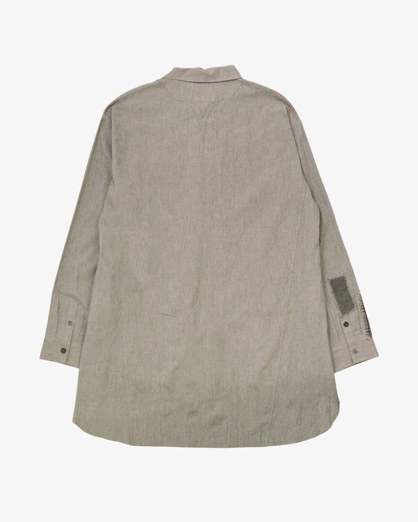 PROFESSOR - Men's Grandpa's Repaired Shirt - (Grey)
