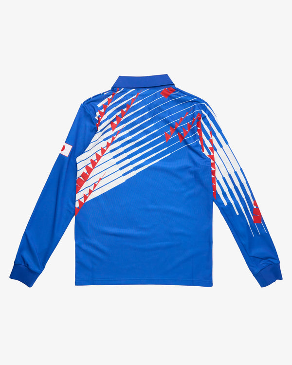 Adidas - Men's Graphic-Print Long Sleeve T-Shirt - (Blue)