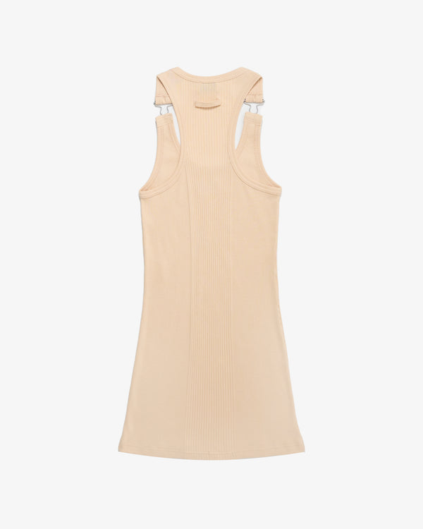 Jean Paul Gaultier - Women's Cotton Ribbed Short Dress - (Natural)