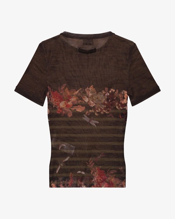 Jean Paul Gaultier - Women's Mesh Baby Tee - (Print)