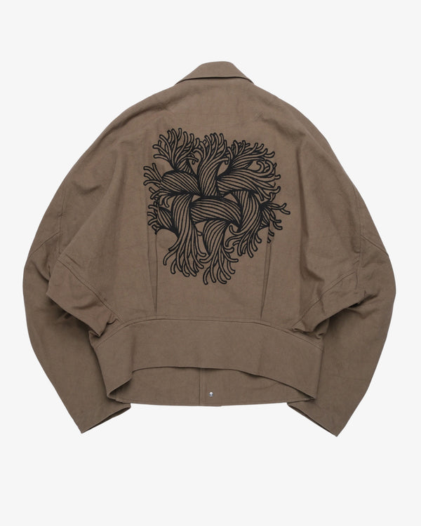 Christopher Nemeth - Men's Jacket 191B Rope Print - (Light Brown)