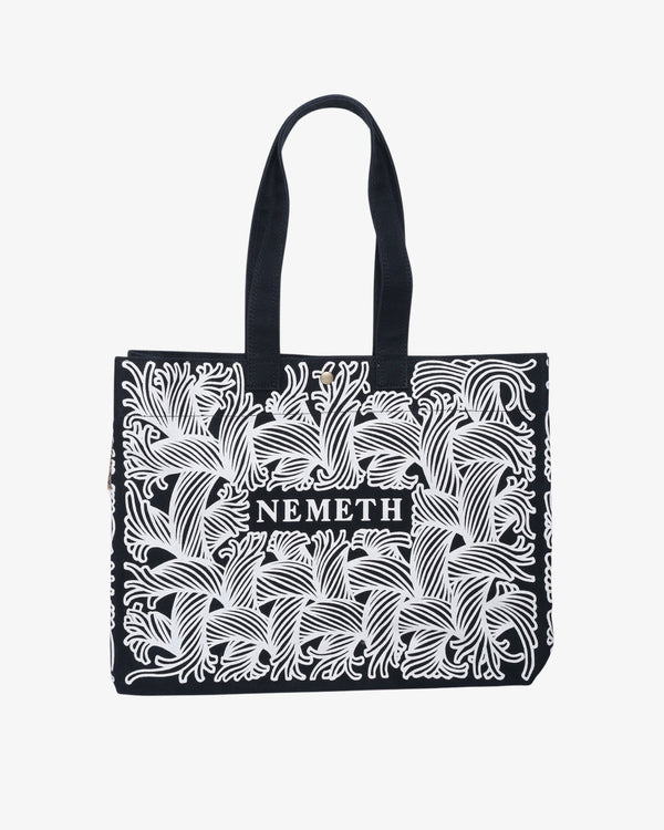 Christopher Nemeth - Men's Long Strap Bag  Ivory Print - (Beige)