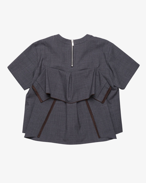 SACAI - Women's Suiting Pullover - (Grey)