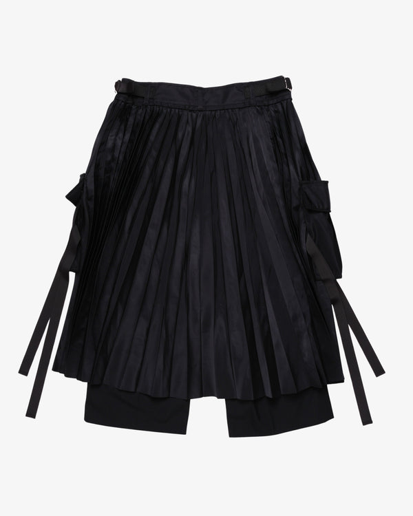 SACAI - Women's Suiting X Nylon Twill Pants - (Black)